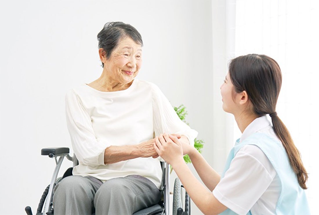 Nurse and elder woman